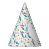 Gold Little Mermaid 10th Birthday | Under the Sea パーティーハット (左)