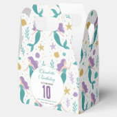 Gold Little Mermaid 10th Birthday | Under the Sea フェイバーボックス (オープン)