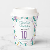 Gold Little Mermaid 10th Birthday | Under the Sea 紙コップ (正面)