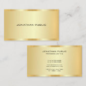 Gold Look Professional Elegant Create Your Own 名刺 (正面/裏面)