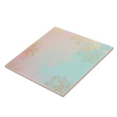 Gold Luxury Modern Blush Pink Soft Mint Collection タイル (側面)