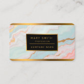 Gold Luxury Popular Blush Pink Mint Collection 名刺 (正面)