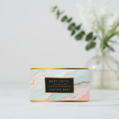 Gold Luxury Popular Blush Pink Mint Collection 名刺 (スタンド正面)