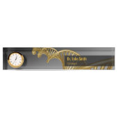 Gold Luxury Professional Medical DNA Strand デスクネームプレート (正面)