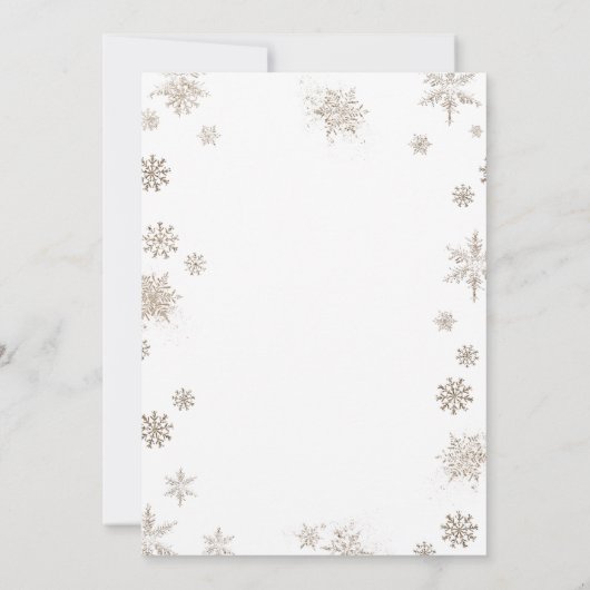 Gold Making Spirits Bright Cocktail Holiday Party 招待状 (裏面)