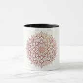 gold mandala mug, botanical coffee cup, floral geo マグカップ (中央)