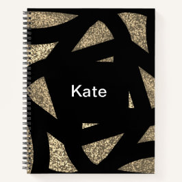 Gold Mandala Sparkles ノートブック