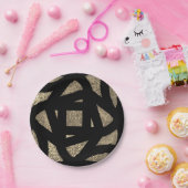 Gold Mandala Sparkles ペーパープレート (パーティー)