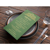 Gold Mandala Wedding Menu Card  メニュー