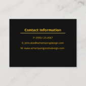 Gold Marble Abstract – Upscale Professional Opulen 名刺 (裏面)