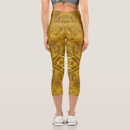 Gold Marble Capri Leggings カプリレギンス (裏面)