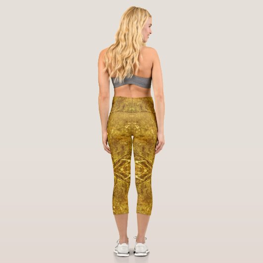 Gold Marble Capri Leggings カプリレギンス (裏面)