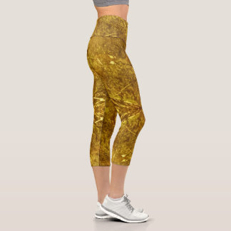 Gold Marble Capri Leggings カプリレギンス