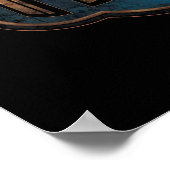 Gold & Marble NO-MAJ™ Badge ポスター (角)