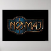 Gold & Marble NO-MAJ™ Badge ポスター (正面)