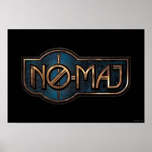 Gold & Marble NO-MAJ™ Badge ポスター (正面)