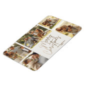 Gold Merry Christmas Five Photo マグネット (左側)