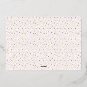 Gold Merry Christmas Full Bleed 1 Photo 箔シーズンカード (裏面)