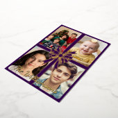 Gold Merry Christmas With Gold Bow, Pictures 箔シーズンカード (回転した状態)