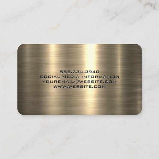 Gold Metal | Home Hammers Logo | Repair 名刺 (裏面)