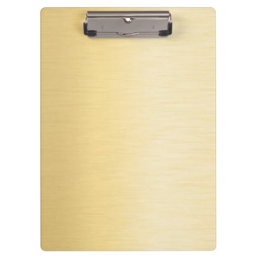 Gold Metal Look Klemmbrett クリップボード (正面)