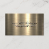 Gold Metallic Background | Corporate Buidlings 名刺 (裏面)