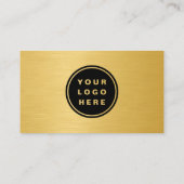 Gold Metallic Professional Company Logo QR Code  名刺 (裏面)