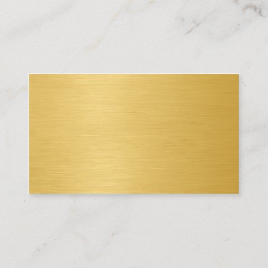 Gold Metallic QR Code Minimalist Professional 名刺 (裏面)