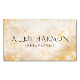 Gold Minimal Custom Family Name | 5-Minute Edit マグネット名刺