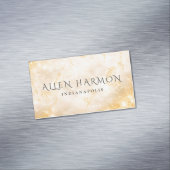 Gold Minimal Custom Family Name | 5-Minute Edit マグネット名刺 (インサイチュ)