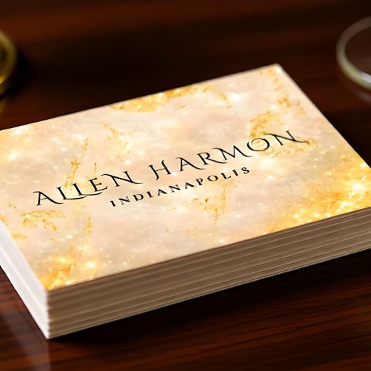 Gold Minimal Custom Family Name | 5-Minute Edit 名刺