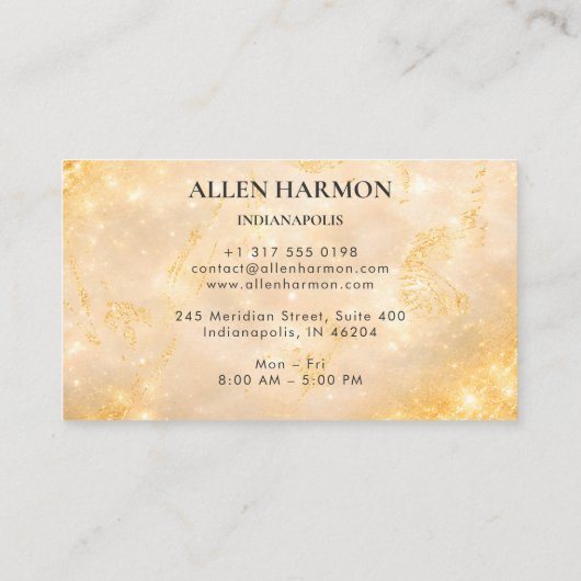 Gold Minimal Custom Family Name | 5-Minute Edit 名刺 (裏面)