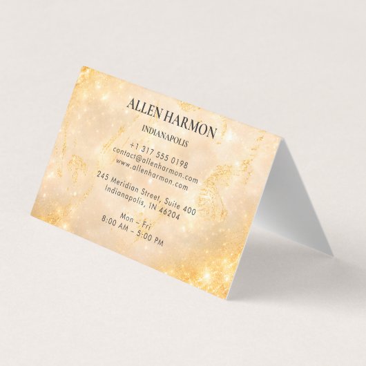 Gold Minimal Custom Family Name | 5-Minute Edit 名刺 (裏面)