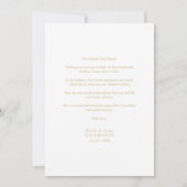 Gold Minimalist Modern Christmas Photo Family (裏面)