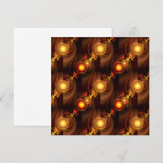 Gold Modern Boho Elegant Abstract Art Pattern #501 (正面/裏面)