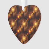 Gold Modern Boho Elegant Abstract Art Pattern #501 オーナメント (正面)