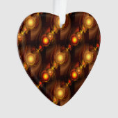 Gold Modern Boho Elegant Abstract Art Pattern #501 オーナメント (正面)