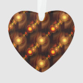 Gold Modern Boho Elegant Abstract Art Pattern #501 オーナメント (裏面)