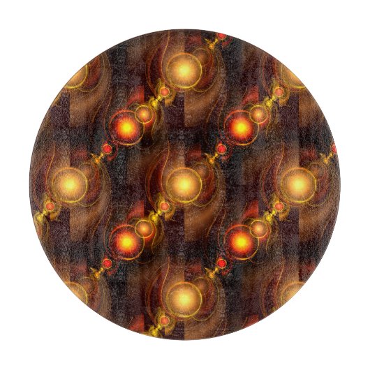 Gold Modern Boho Elegant Abstract Art Pattern #501 カッティングボード (正面)