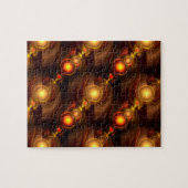 Gold Modern Boho Elegant Abstract Art Pattern #501 ジグソーパズル (横)