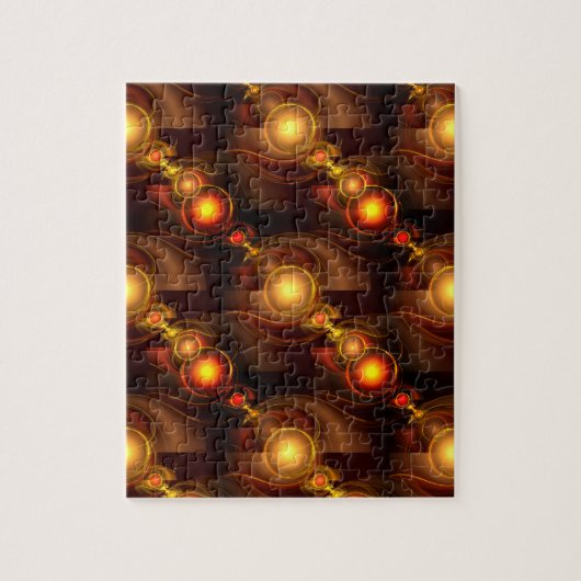 Gold Modern Boho Elegant Abstract Art Pattern #501 ジグソーパズル (縦)