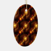 Gold Modern Boho Elegant Abstract Art Pattern #501 セラミックオーナメント (右)