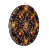 Gold Modern Boho Elegant Abstract Art Pattern #501 ダーツボード (正面左)