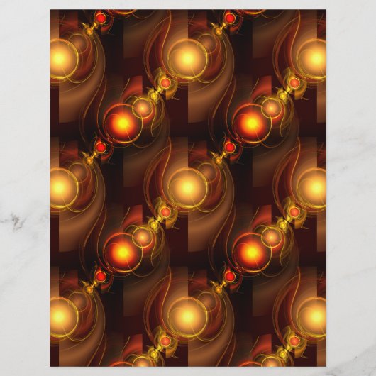 Gold Modern Boho Elegant Abstract Art Pattern #501 チラシ (正面)