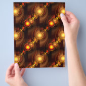 Gold Modern Boho Elegant Abstract Art Pattern #501 チラシ (手)