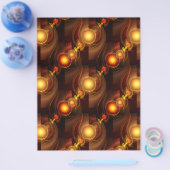 Gold Modern Boho Elegant Abstract Art Pattern #501 チラシ (シングル)