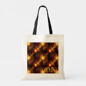 Gold Modern Boho Elegant Abstract Art Pattern #501 トートバッグ (裏面)