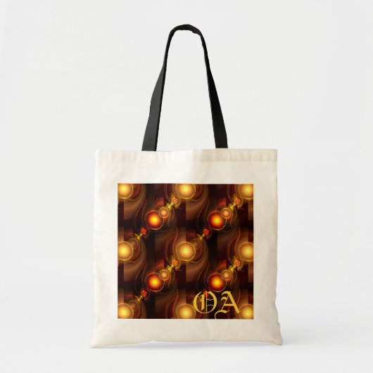 Gold Modern Boho Elegant Abstract Art Pattern #501 トートバッグ (正面)