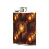 Gold Modern Boho Elegant Abstract Art Pattern #501 フラスク (左)