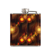 Gold Modern Boho Elegant Abstract Art Pattern #501 フラスク (裏面)